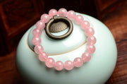 Unconditional Love Bracelet - Rose Quartz Bracelet - Bring Hapiness - Passion - Romance - Pink Quartz - Stone Bracelet for Heart Chakra