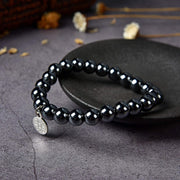 Black Onyx Bracelet - Handmade Gemstone Chakra Charged Crystal Bracelet for Natural Healing| Stretchy Yoga Beaded Jewelry for Men Women Unisex