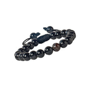 Sulemani Onyx Bracelet & Pendant necklace - Natural Sulemani Onyx Stone jewlery set handcrafted with 8 mm Beads, To Enhance mental clarity and focus- Free Size Unisex Adult