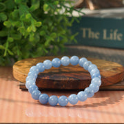 Soothing Bracelet - Natural Aquamarine bracelet - Bring Positive Energy - Peace - Youthfulness Bracelet - New Launch