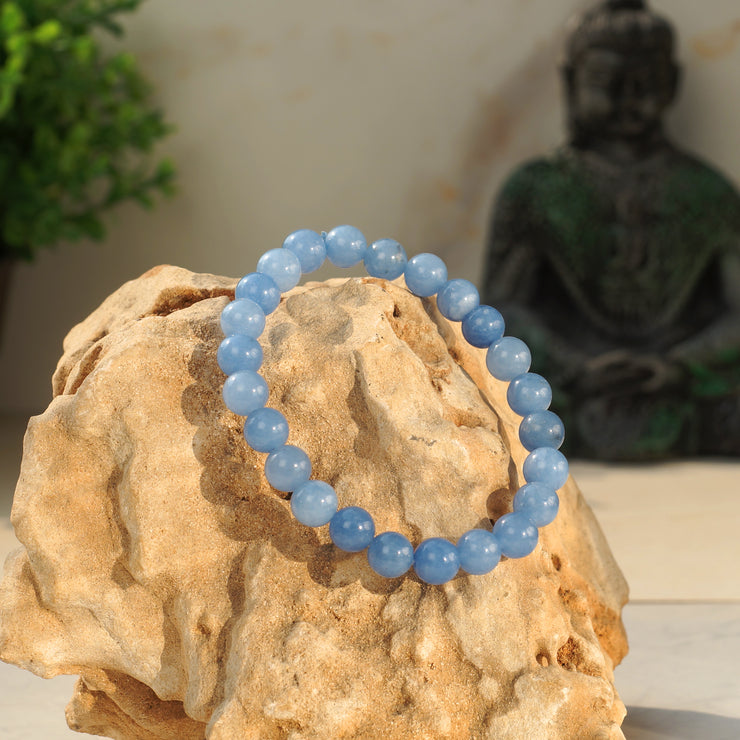 Soothing Bracelet - Natural Aquamarine bracelet - Bring Positive Energy - Peace - Youthfulness Bracelet - New Launch