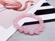 Unconditional Love Bracelet - Rose Quartz Bracelet - Bring Hapiness - Passion - Romance - Pink Quartz - Stone Bracelet for Heart Chakra